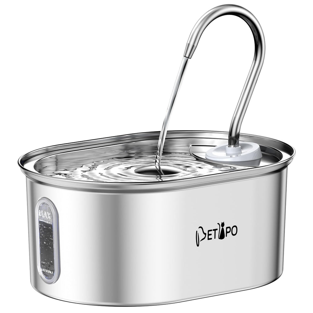 AquaForge Stainless Steel Pet Fountain