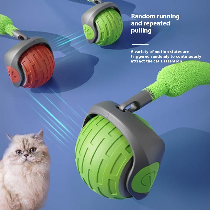 AetherRoll Smart Interactive Cat Ball – USB Rechargeable Motion Toy