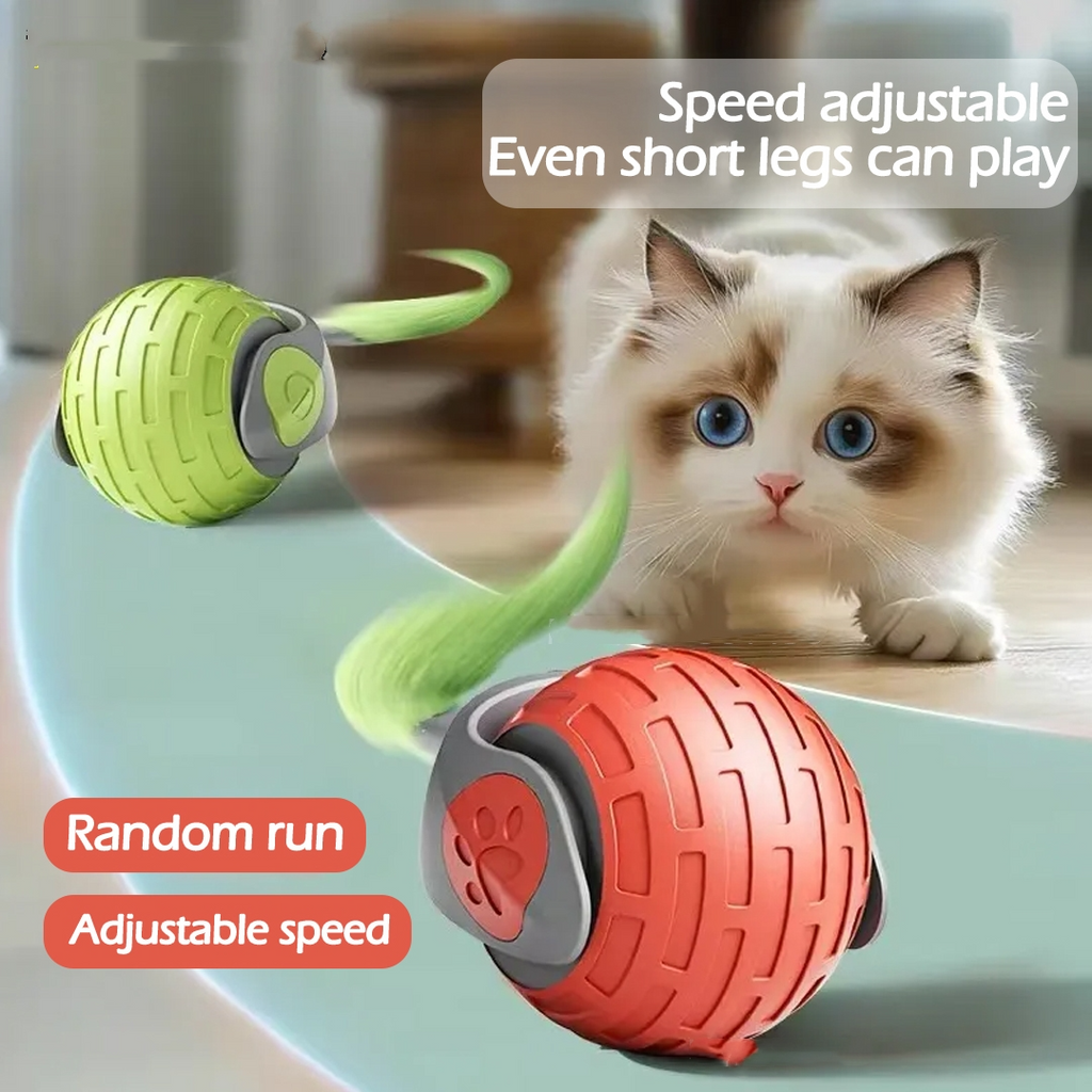 AetherRoll Smart Interactive Cat Ball – USB Rechargeable Motion Toy