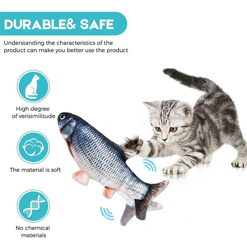 EliteHunter Electronic Floppy Fish Cat Toy – Realistic Moving Fish for Ultimate Play