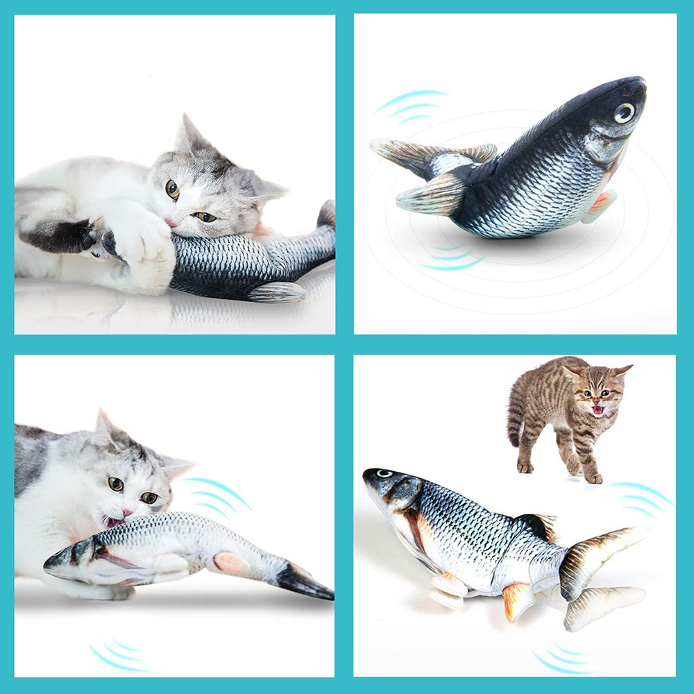 EliteHunter Electronic Floppy Fish Cat Toy – Realistic Moving Fish for Ultimate Play