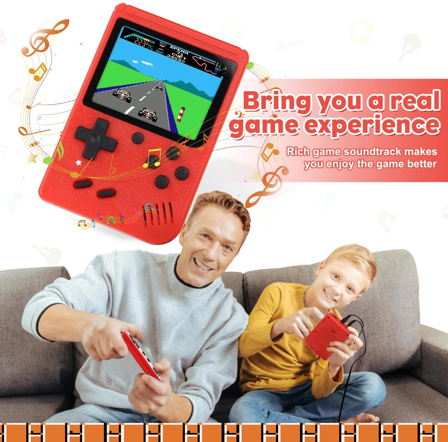 RetroVault 400-in-1 Classic Handheld Game Console – Portable Retro Gaming System