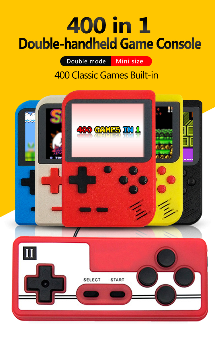 RetroVault 400-in-1 Classic Handheld Game Console – Portable Retro Gaming System