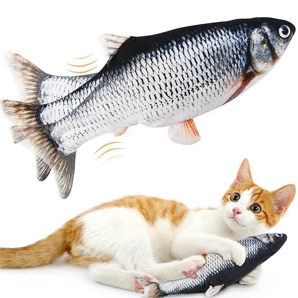 EliteHunter Electronic Floppy Fish Cat Toy – Realistic Moving Fish for Ultimate Play