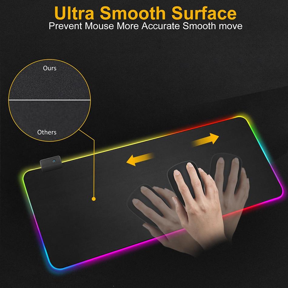 Ninja Dragons ShadowForge RGB Gaming Mouse Pad – 13 Lighting Modes