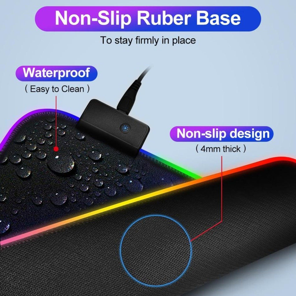 Ninja Dragons ShadowForge RGB Gaming Mouse Pad – 13 Lighting Modes